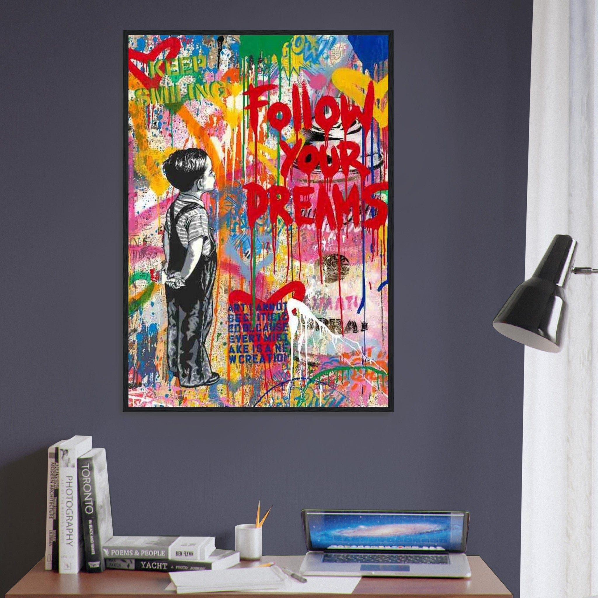 Canvanation Print Material Tableau Street Art Follow Your Dream