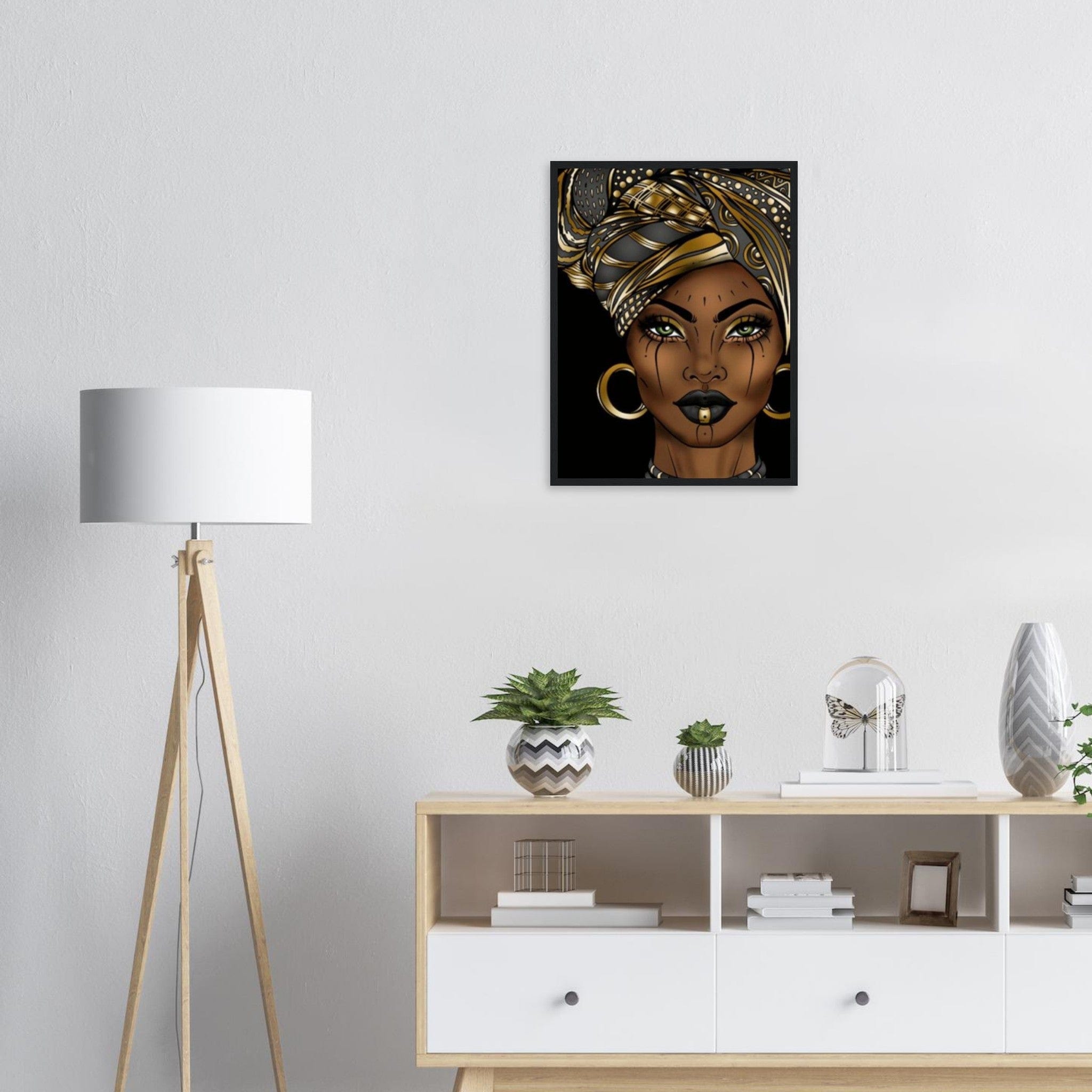 Canvanation Print Material Portrait Africaine Peinture