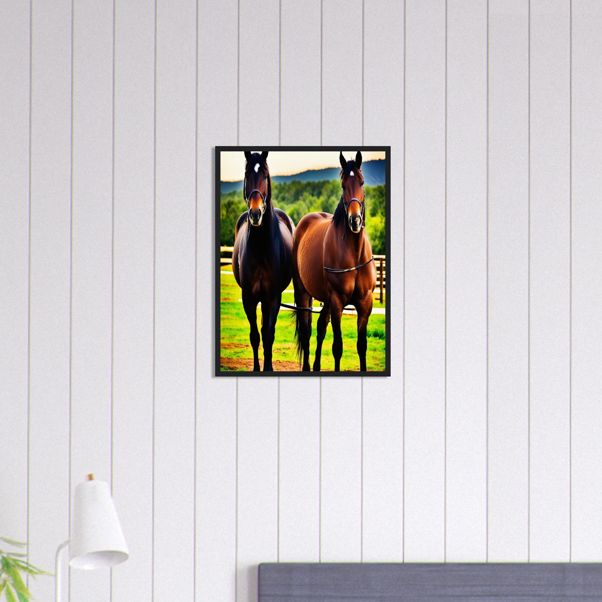 Canvanation Print Material 45x60 cm / 18x24″ Tableau Cheval Gracieux et Puissant