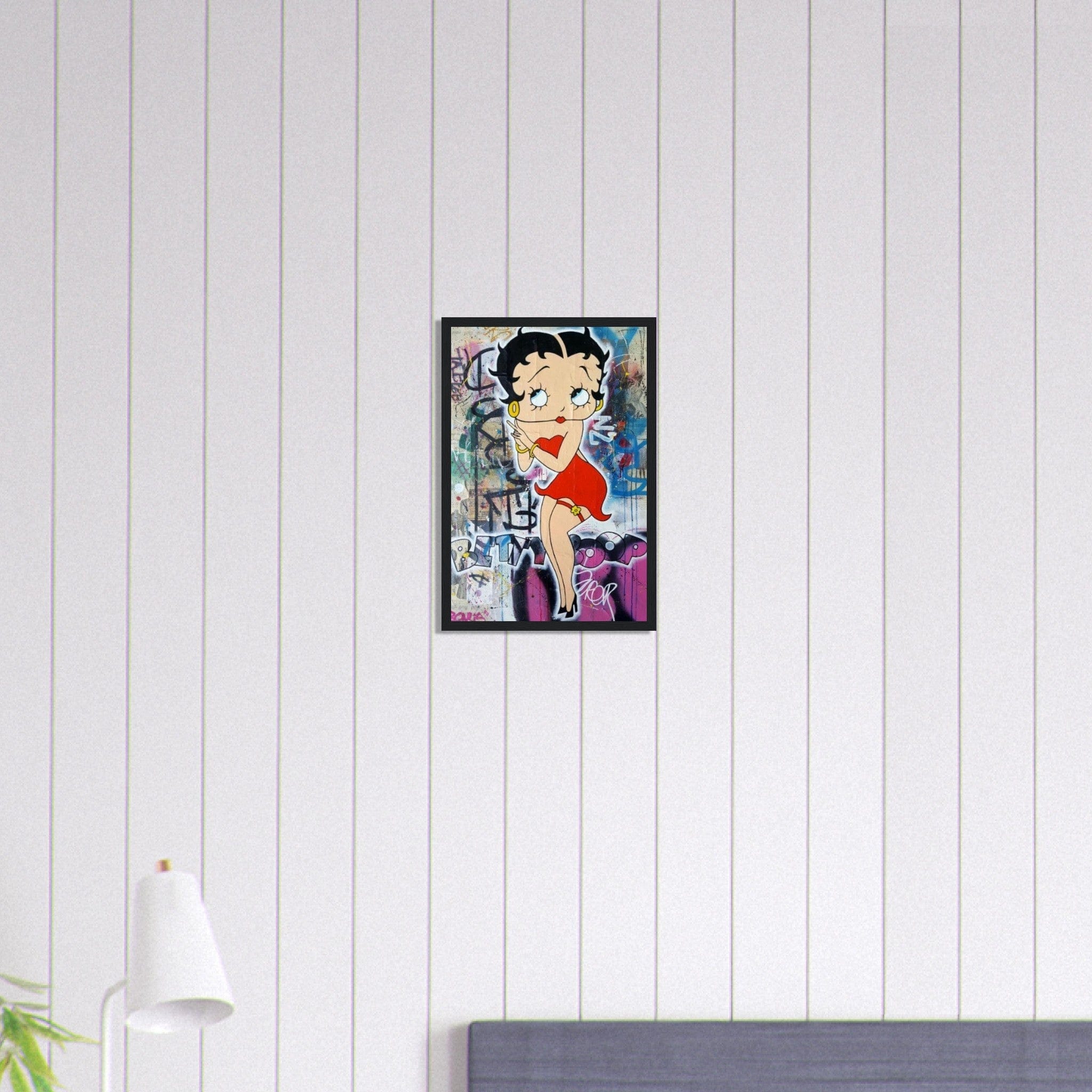 Canvanation Print Material 30x45 cm / 12x18″ Tableau Betty Boop Graffiti