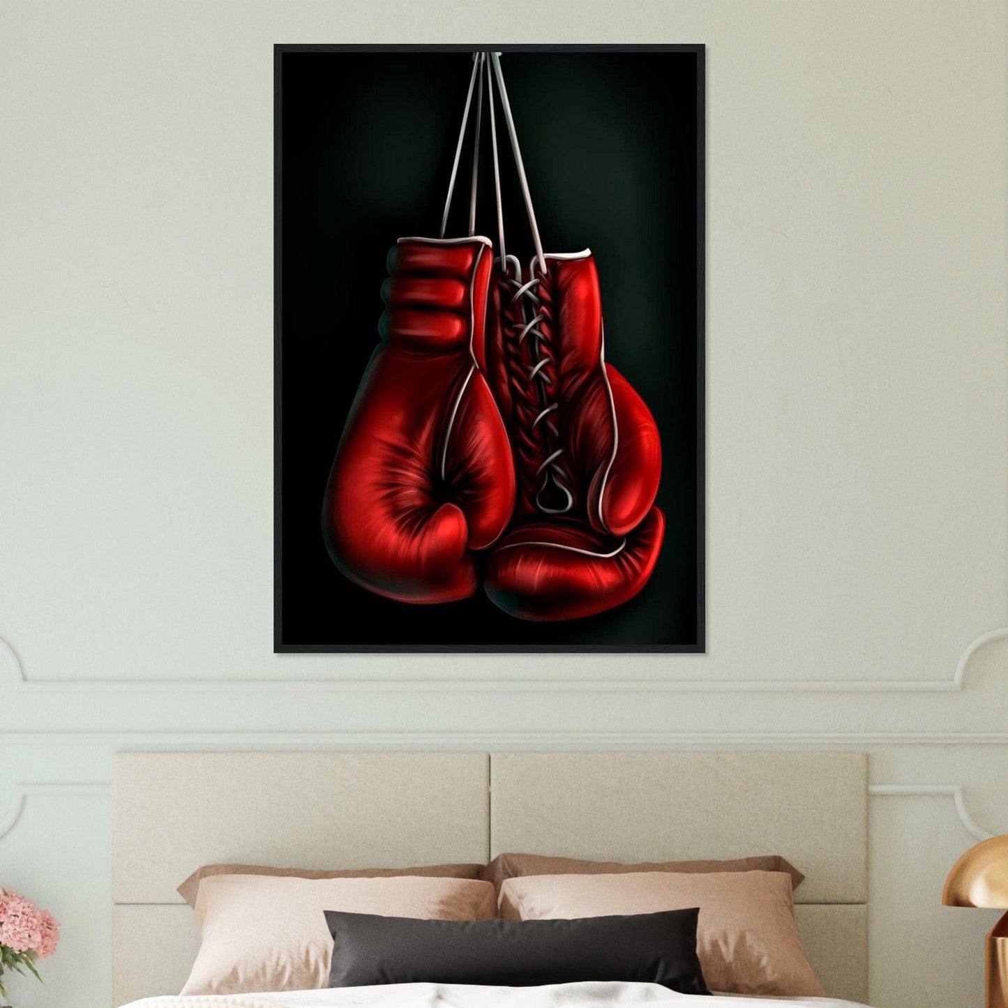 Tableau Boxe Gants Dessin Canvanation