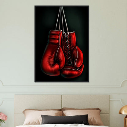 Tableau Boxe Gants Dessin Canvanation