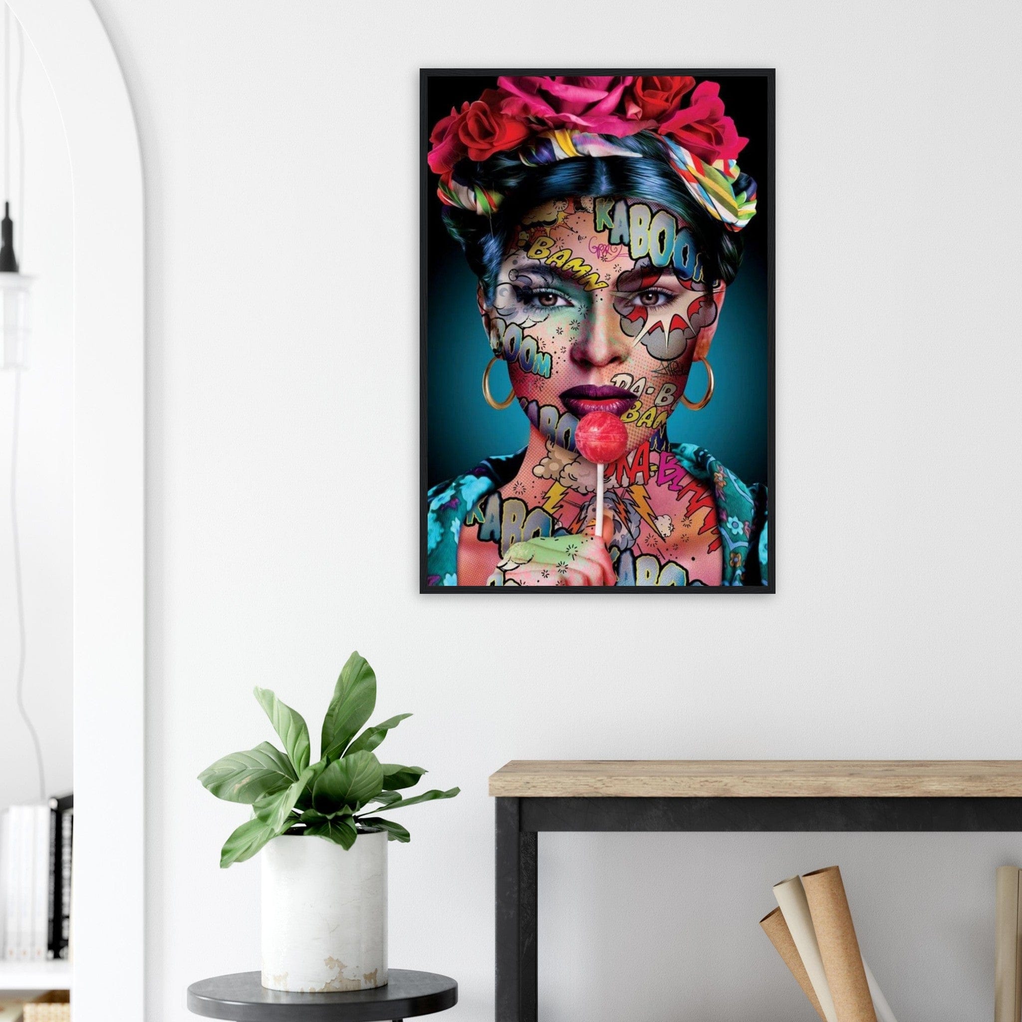 Canvanation Print Material 60x90 cm / 24x36″ / Tableau Poster et Tableau Street Art Femme Tatoué