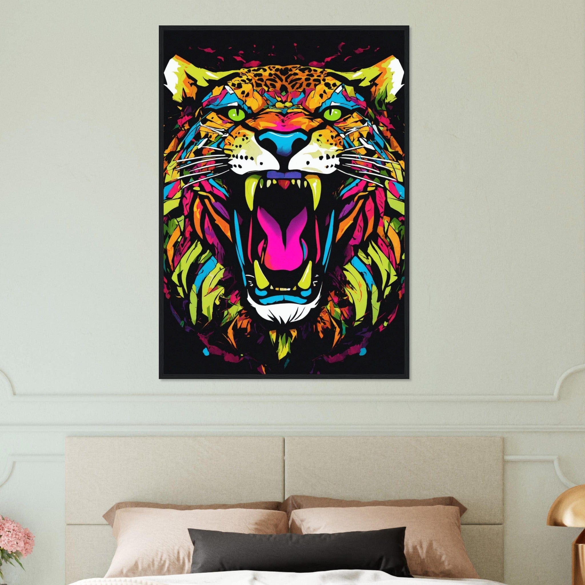 Canvanation Print Material Tableau Tigre Félin Flashy