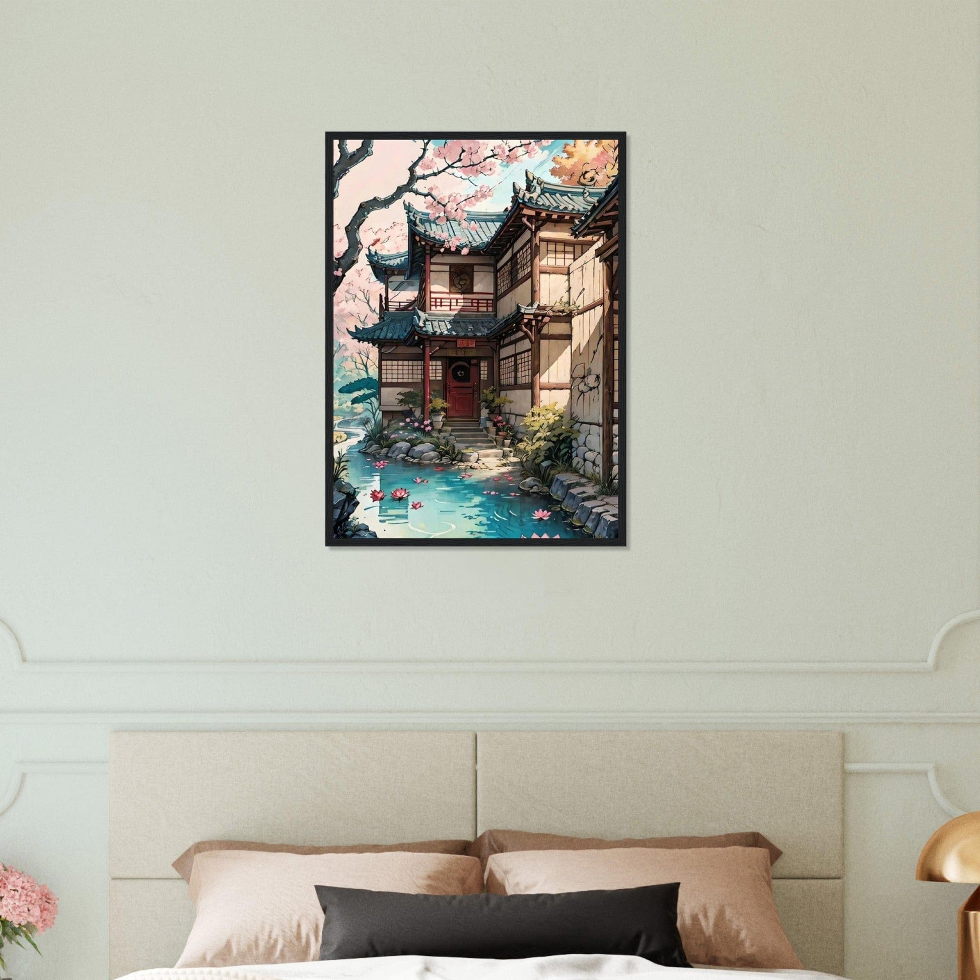 Tableau Japon Paysage Maison Canvanation