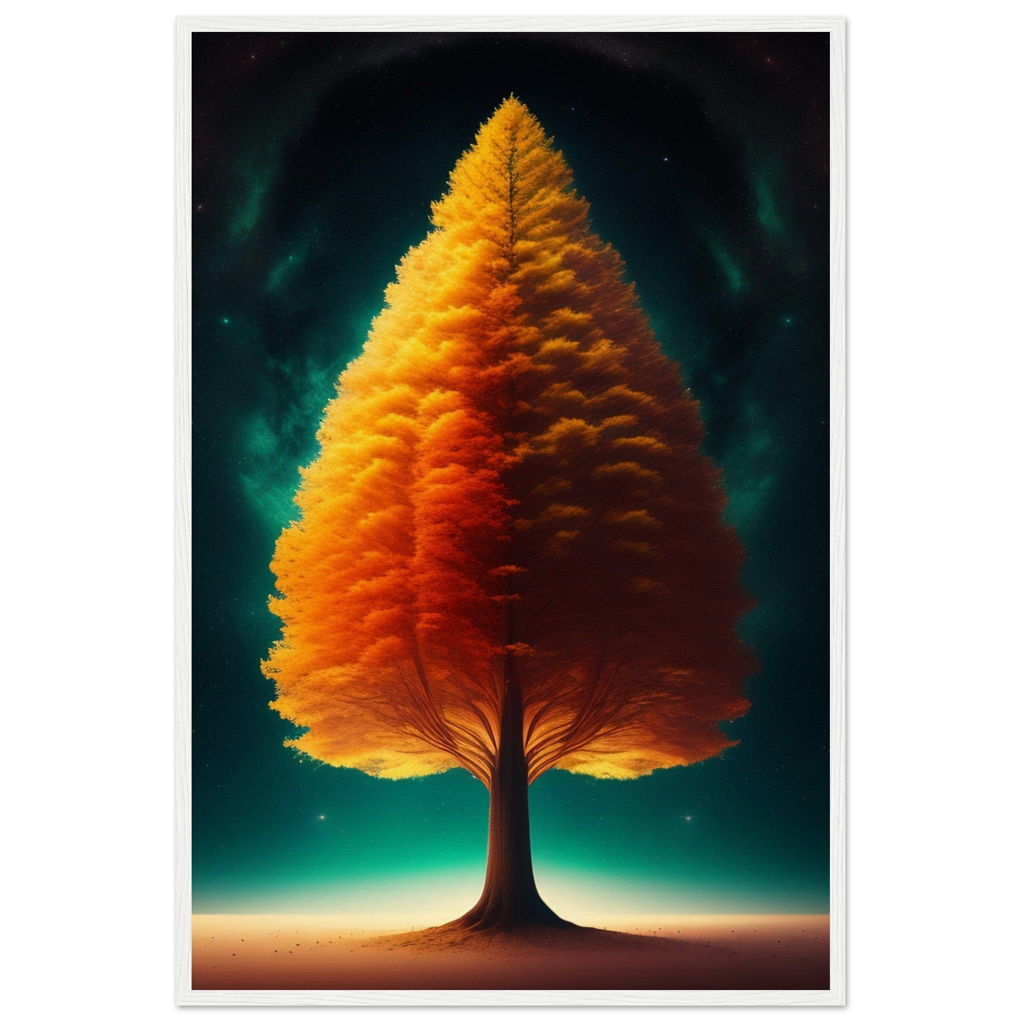 Canvanation Print Material 60x90 cm / 24x36″ / Blanc Tableau Arbre De Vie Le Souffle de la Nature