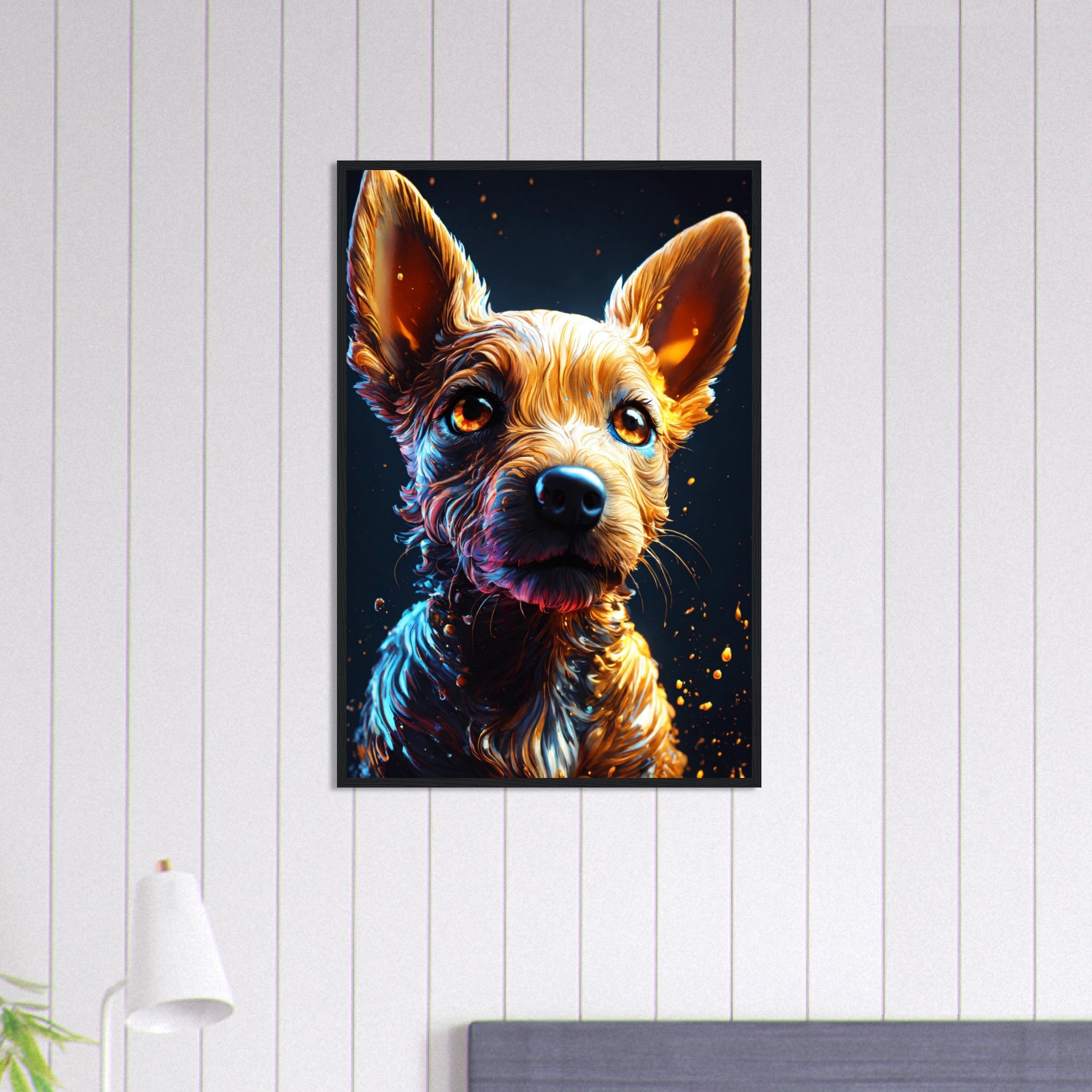 Canvanation Print Material 60x90 cm / 24x36″ Tableau Chien Force Tranquille