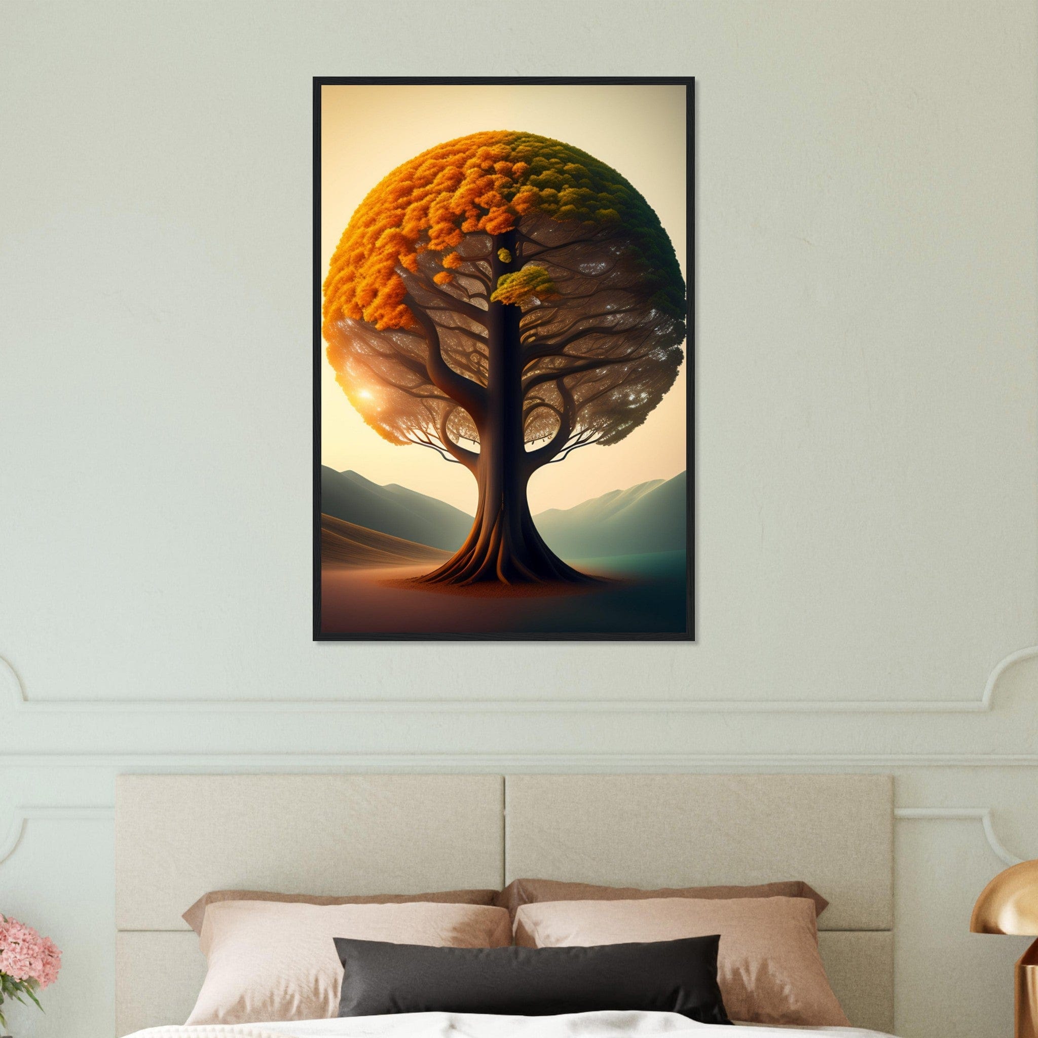 Canvanation Print Material 60x90 cm / 24x36″ Tableau Arbre De Vie  L'Arbre de la Vie au Cœur de la Métropole