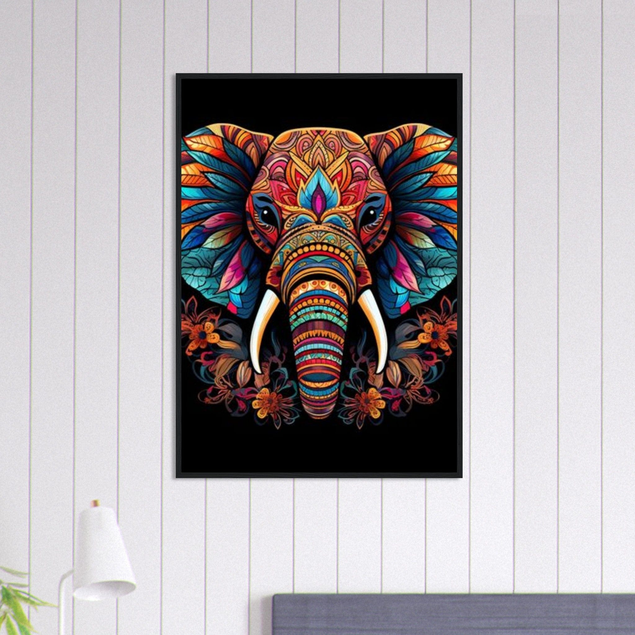 Canvanation Print Material 70x100 cm / 28x40″ Tableau Elephant Éléphant Solitaire