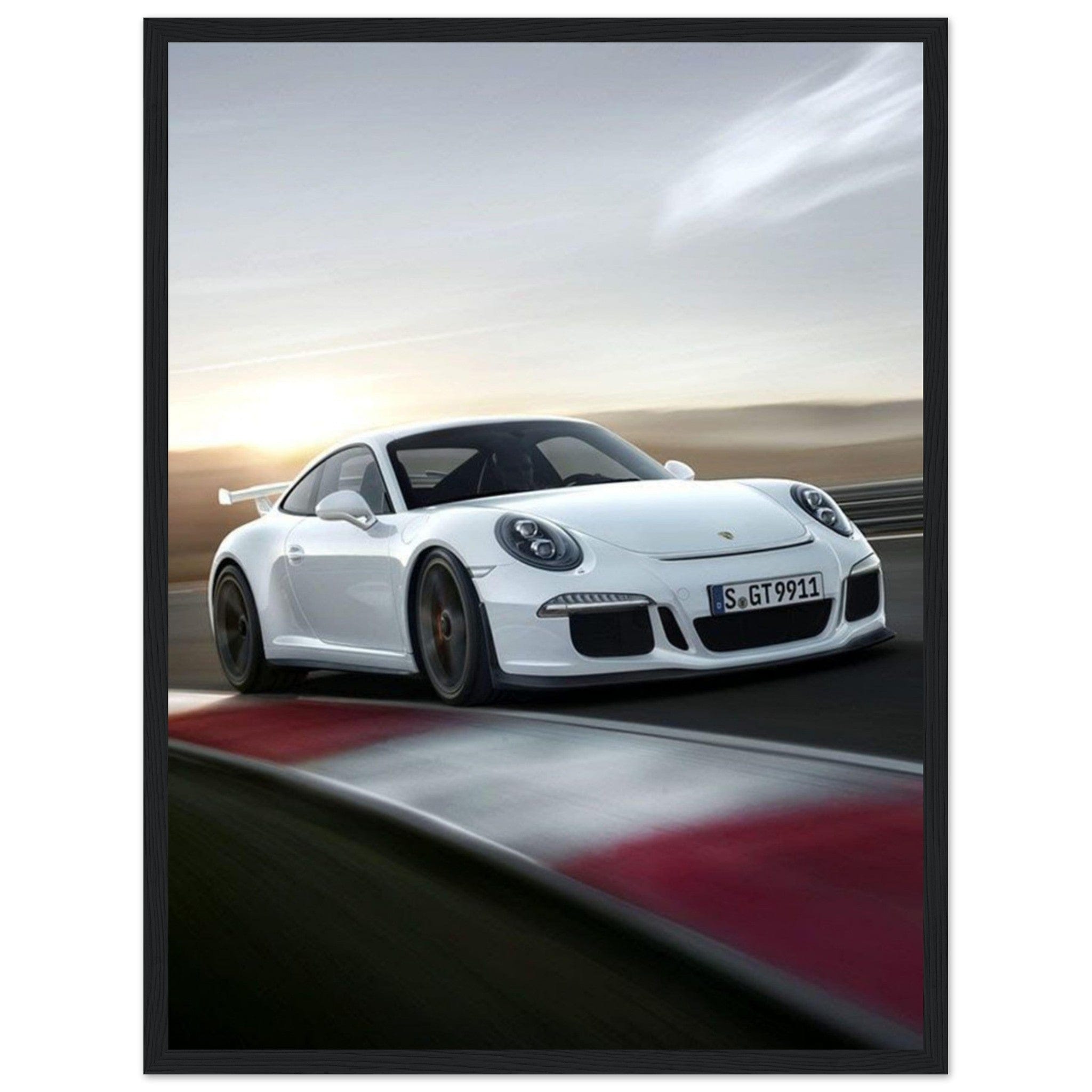 Gelato Print Material 45x60 cm / 18x24″ Tableau Porsche Blanche