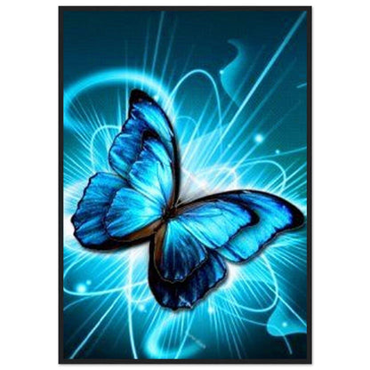 Tableau Papillon bleu - Canvanation