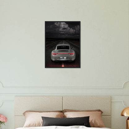 Tableau Porsche Blanc - Canvanation