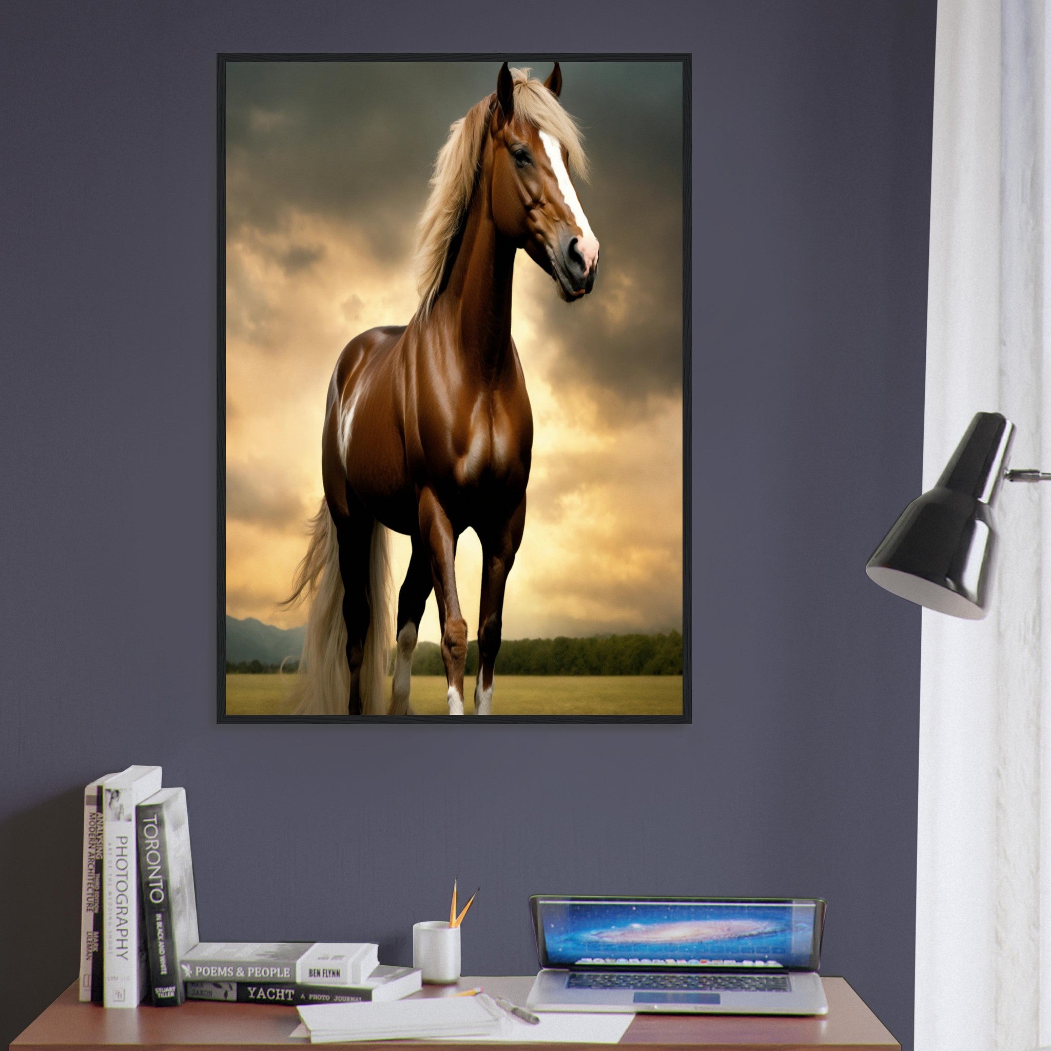 Tableau Cheval Horizon Équestre