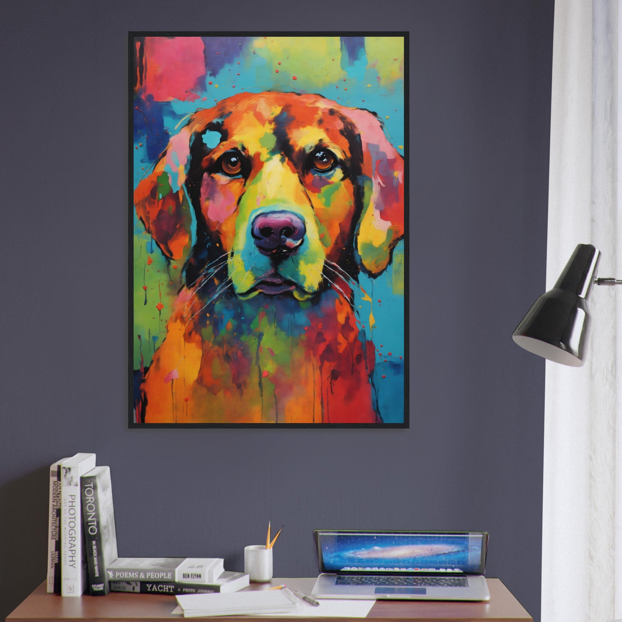 Canvanation Print Material Tableau Chien Compagnon Du Soir