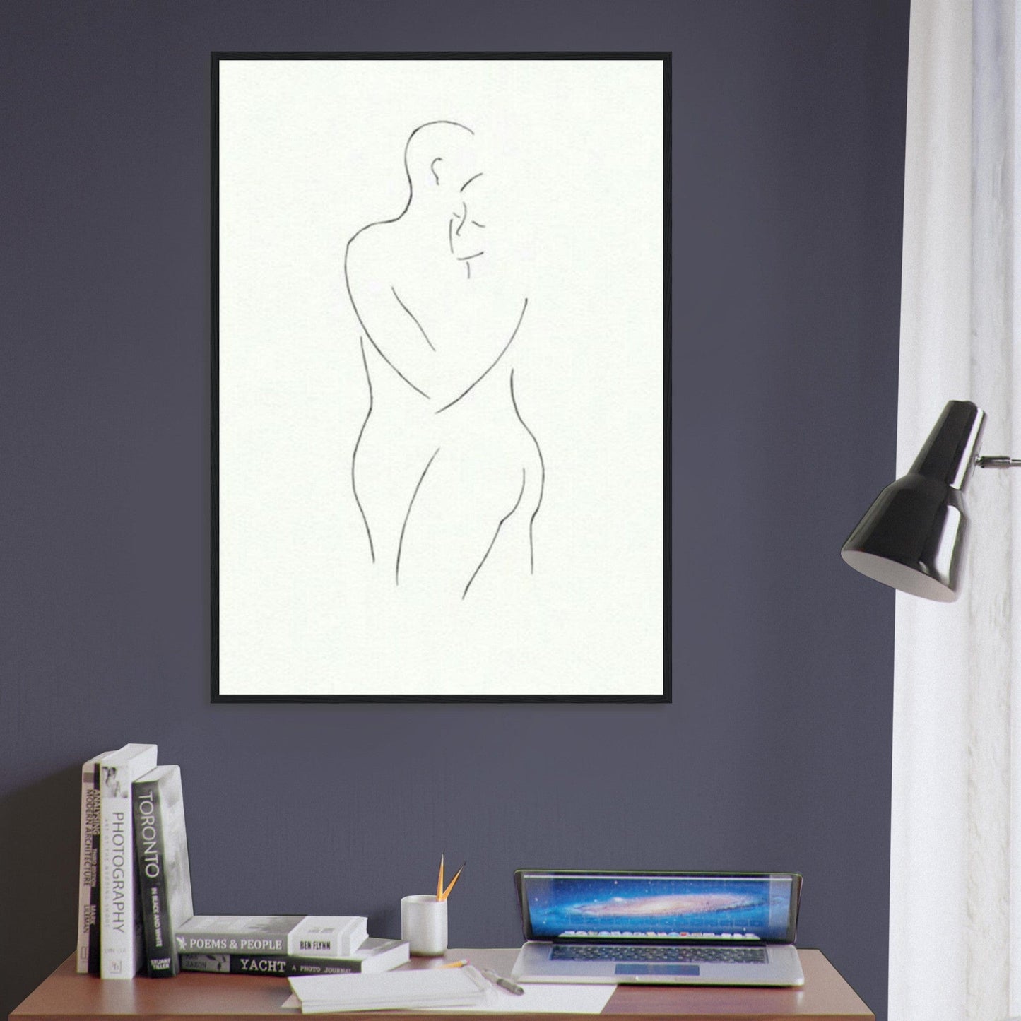 Tableau Couple Complicité en toile