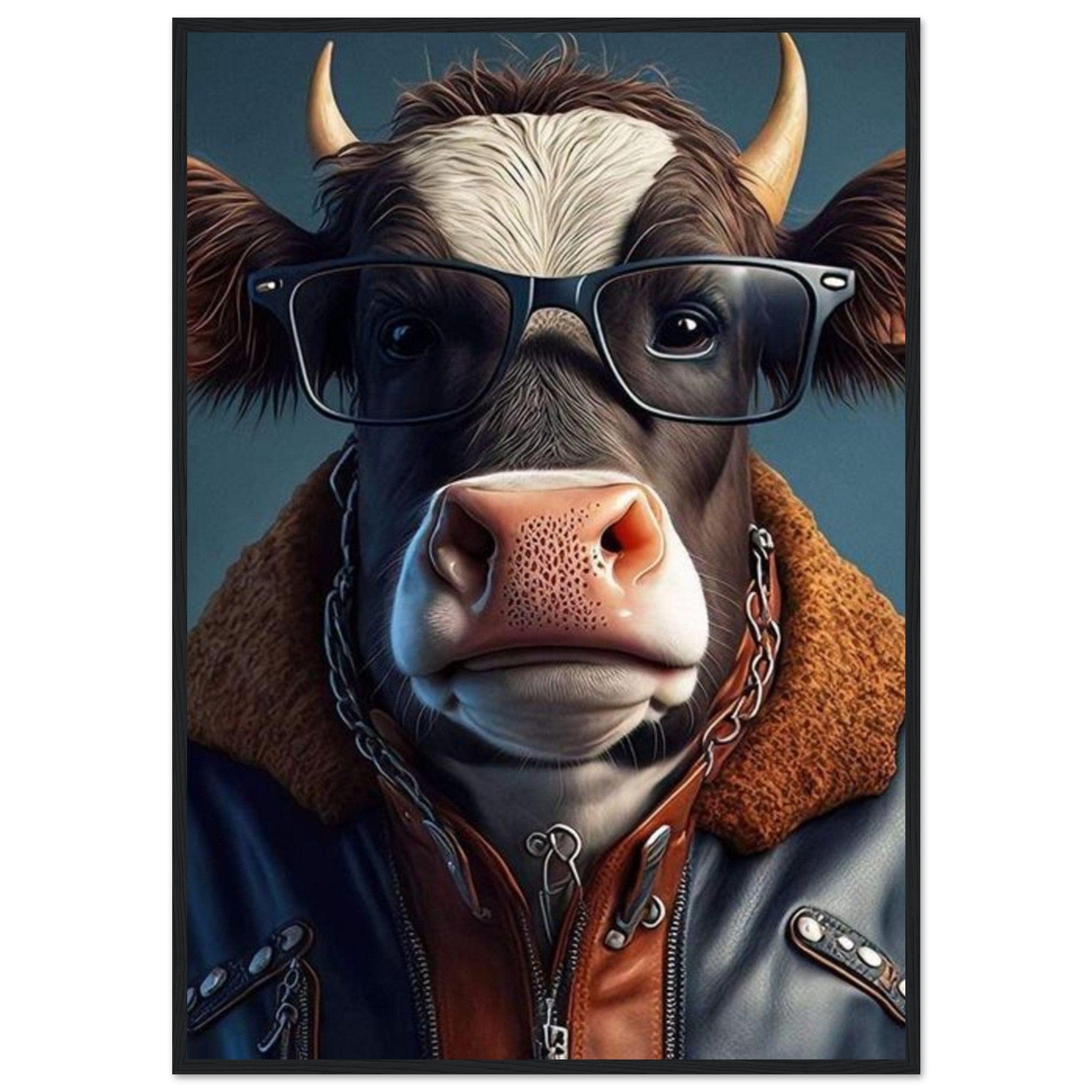 Canvanation Print Material 70x100 cm / 28x40″ Tableau Vache Rigolo