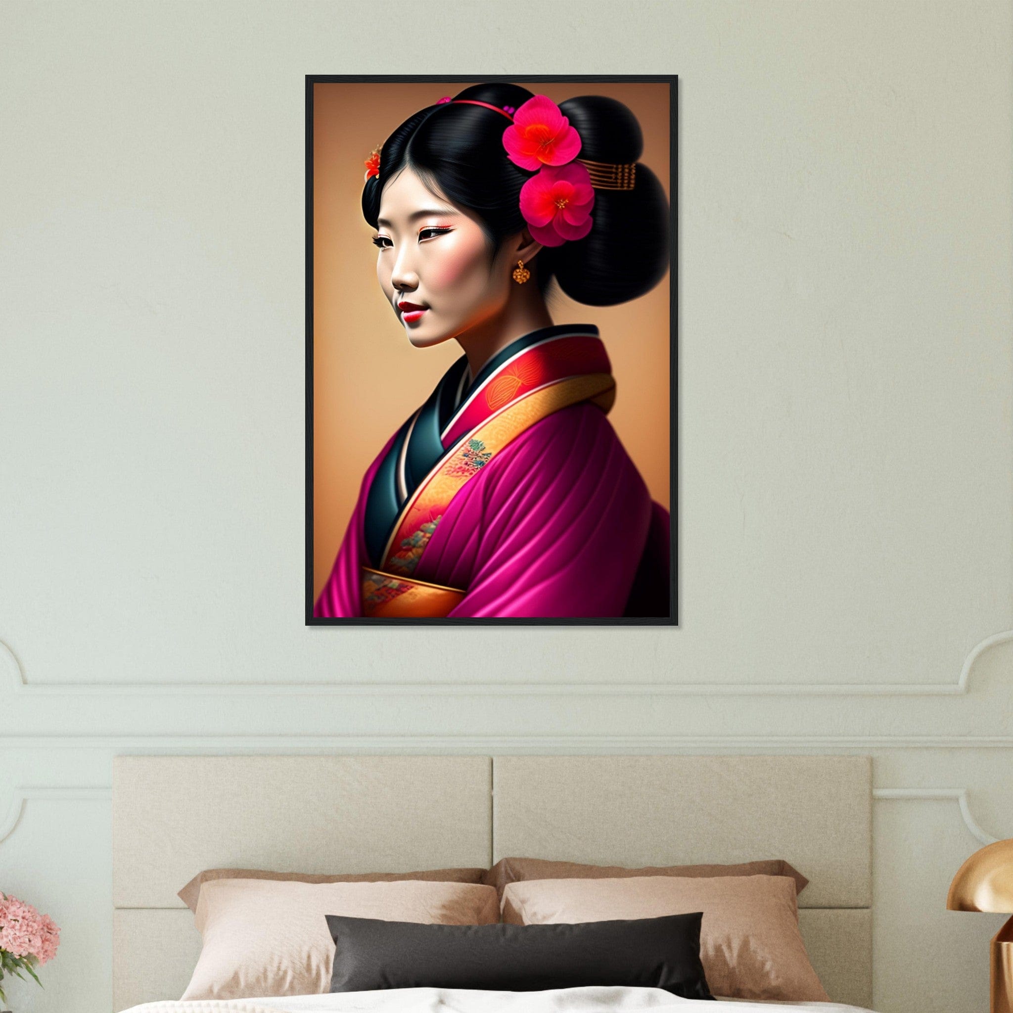 Tableau Japon Geisha Kimono Canvanation