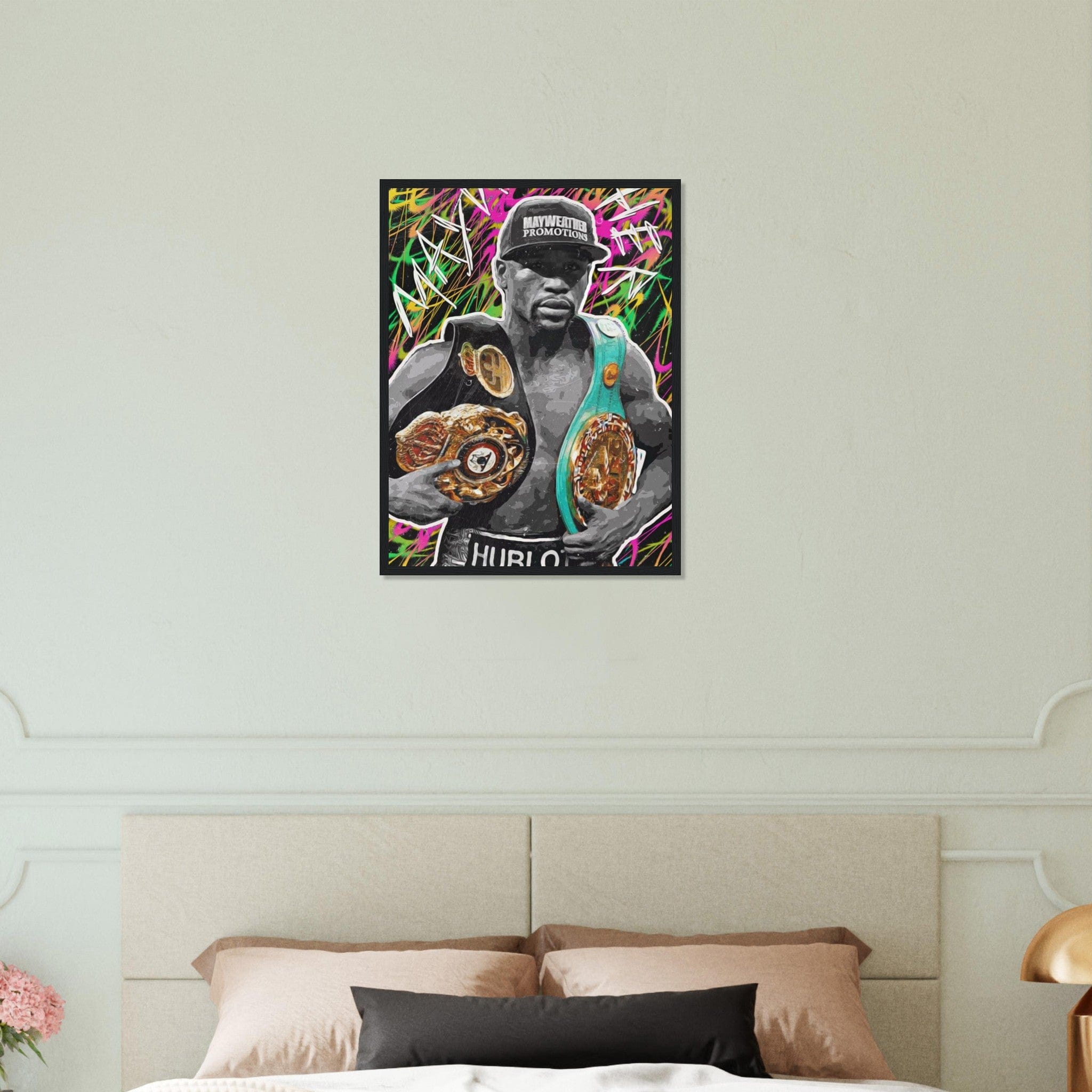 Canvanation Print Material 45x60 cm / 18x24″ Tableau Boxe Floyd Mayweather