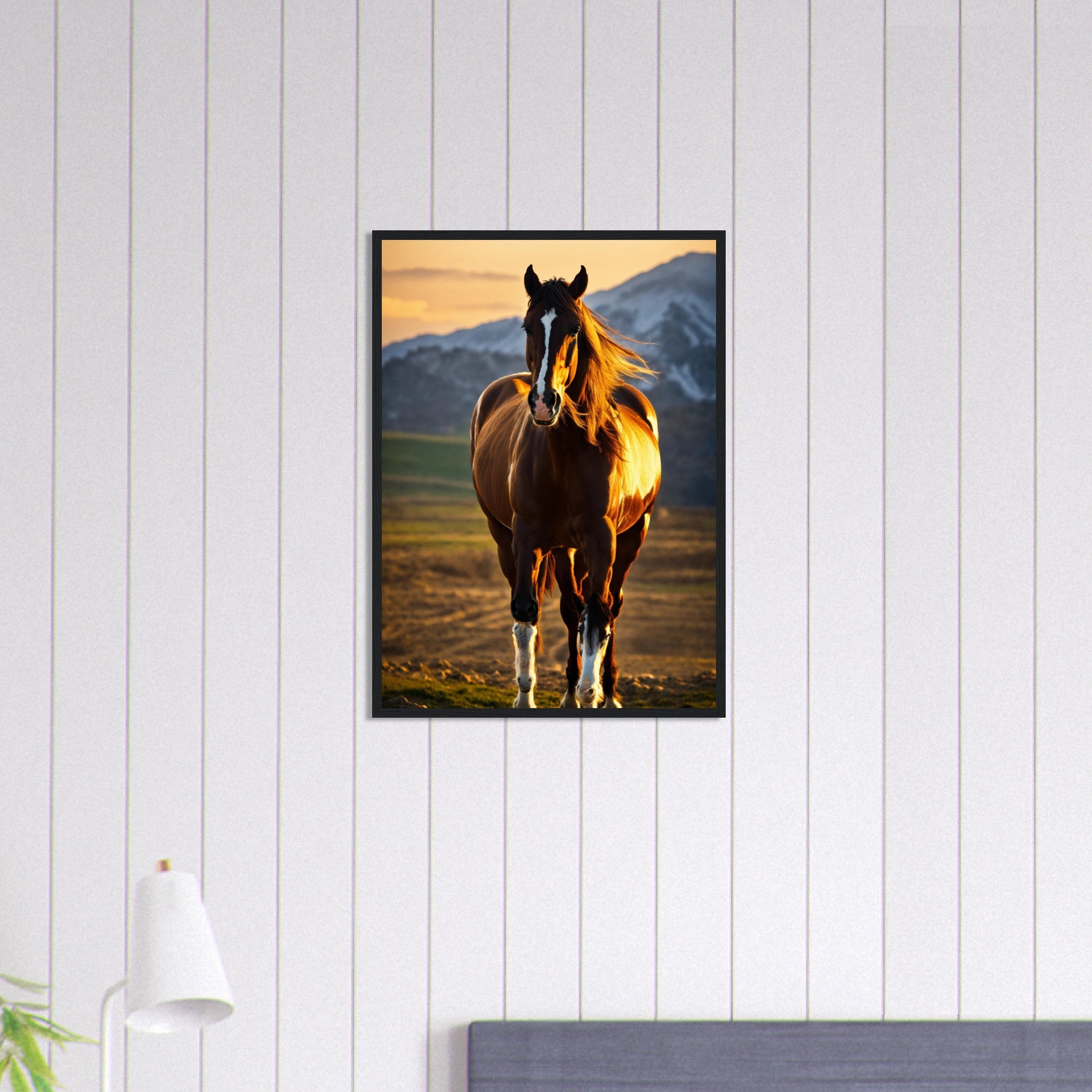 Canvanation Print Material 50x70 cm / 20x28″ Tableau Cheval Puissant