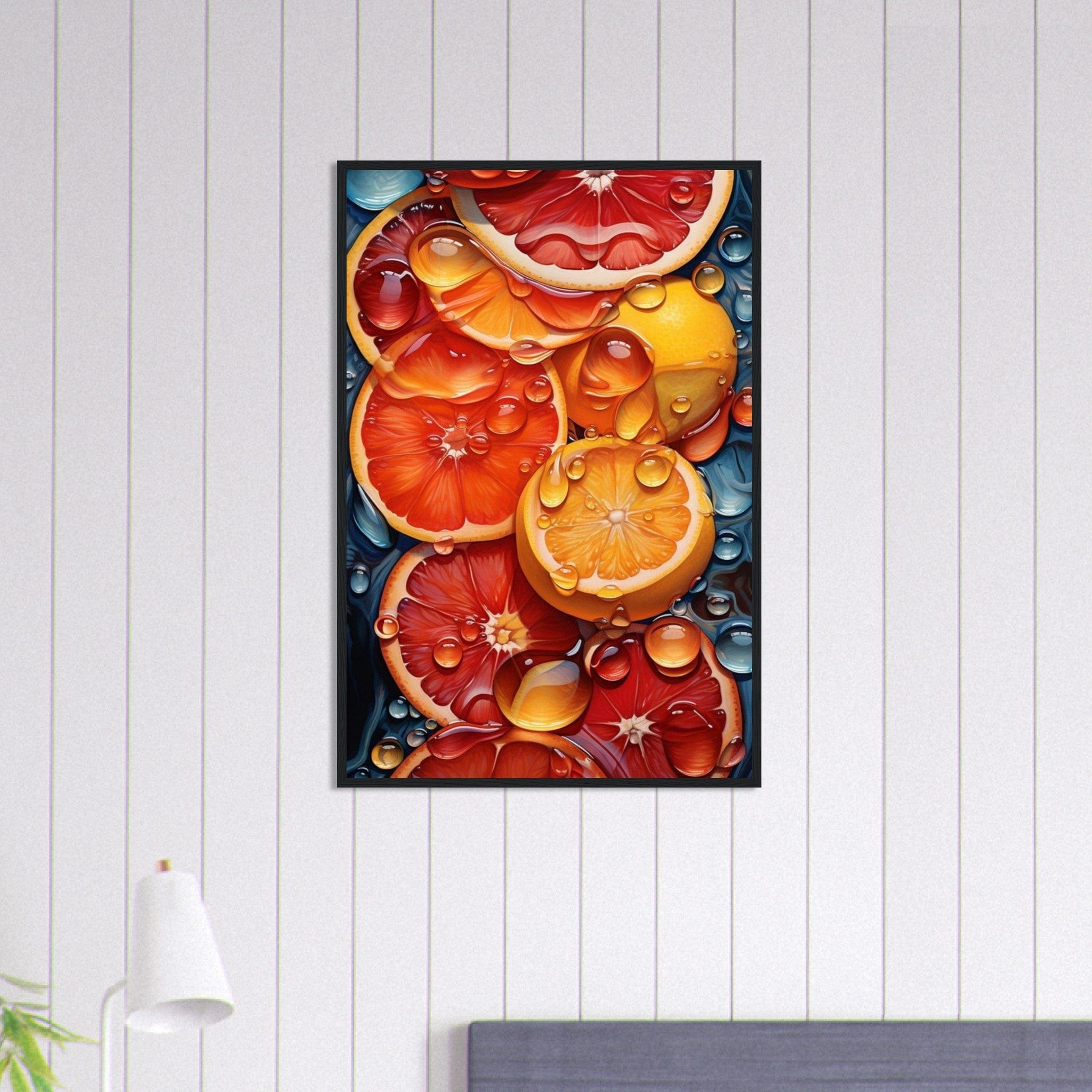 Canvanation Print Material 60x90 cm / 24x36″ Tableau Cuisine Orange Sangine