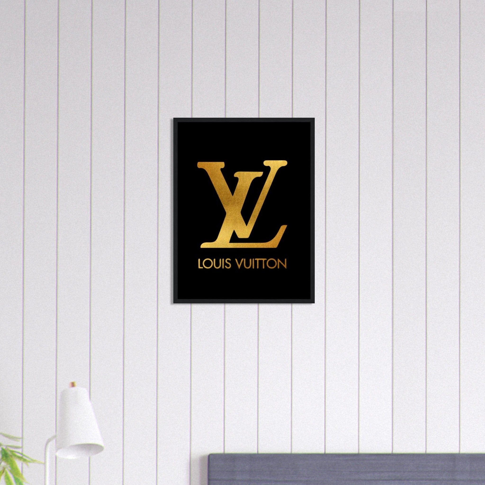 Canvanation Print Material Tableau Marque De Luxe Louis Vuitton Or