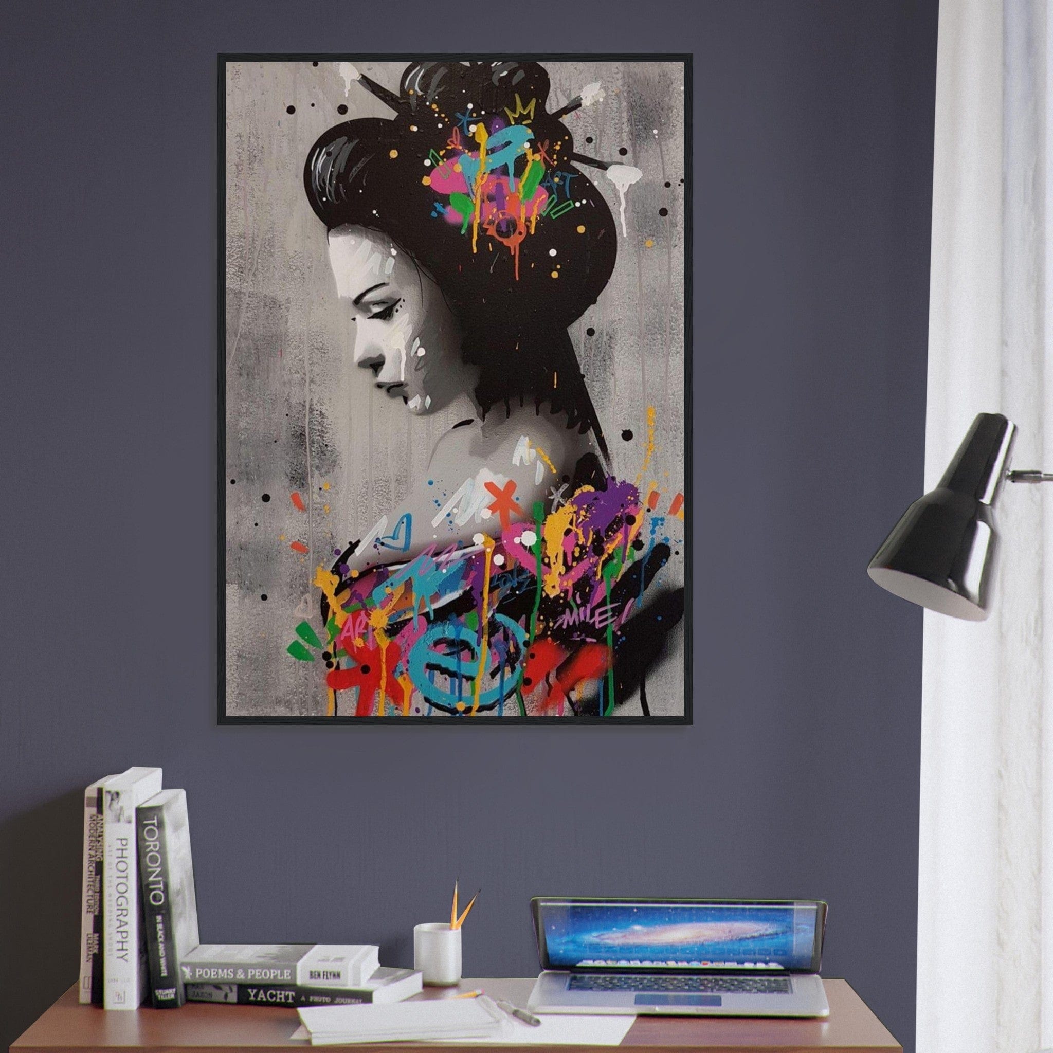 Canvanation Print Material Tableau Street Art Japonais Geisha