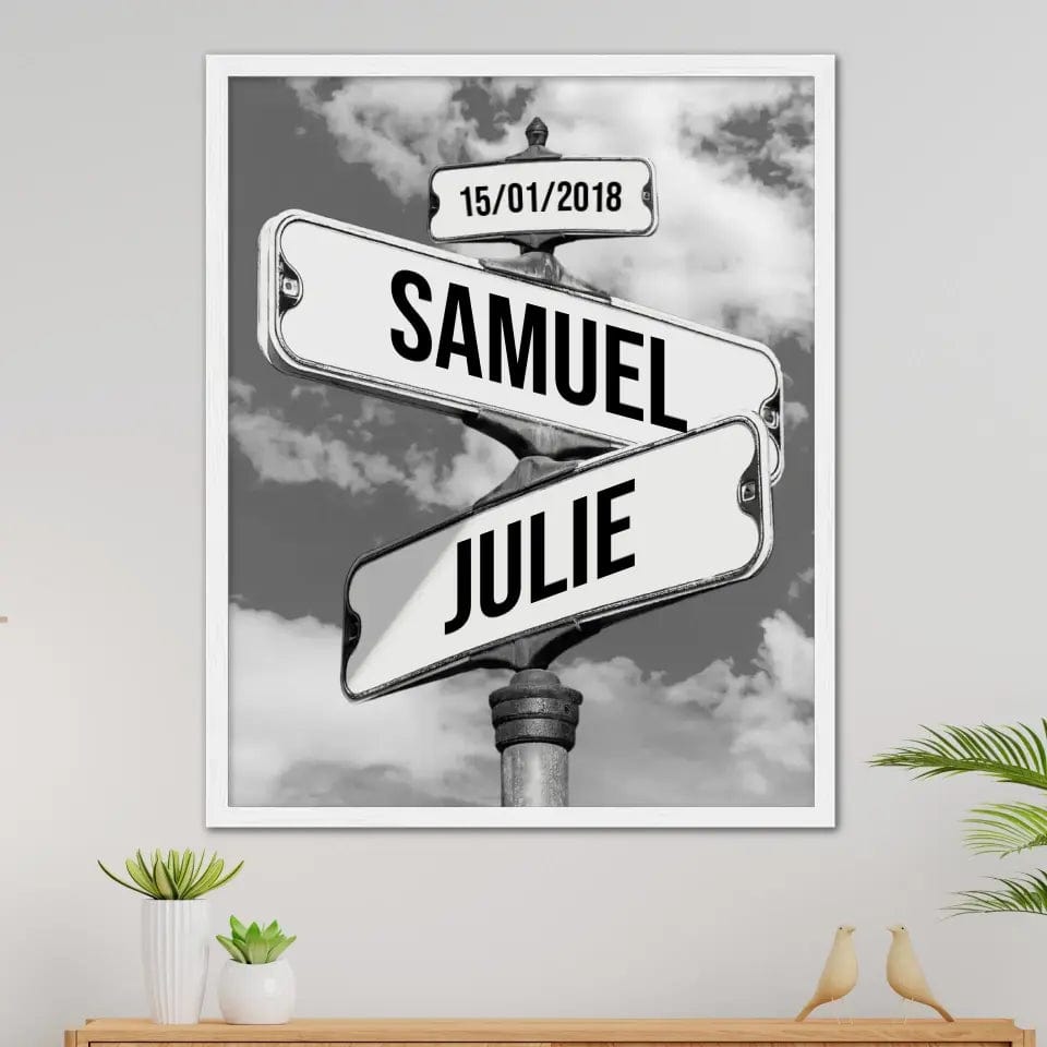 Direction Couple - Affiche Personnalisée Canvanation