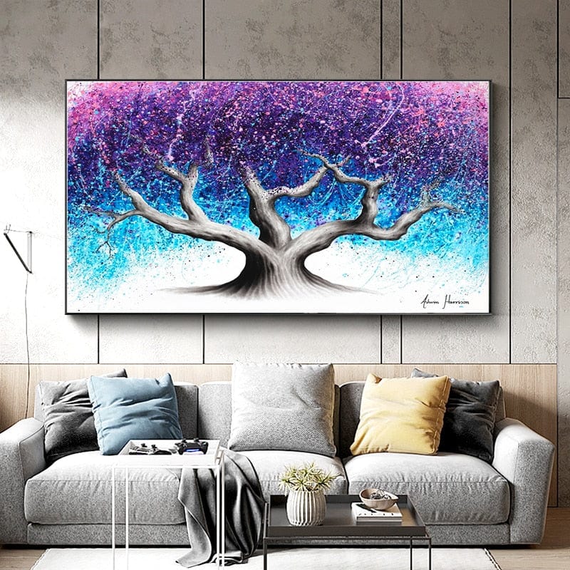 Arbre De Vie Peinture Abstrait Canvanation