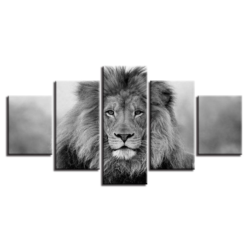 Cadre Lion Regard Canvanation