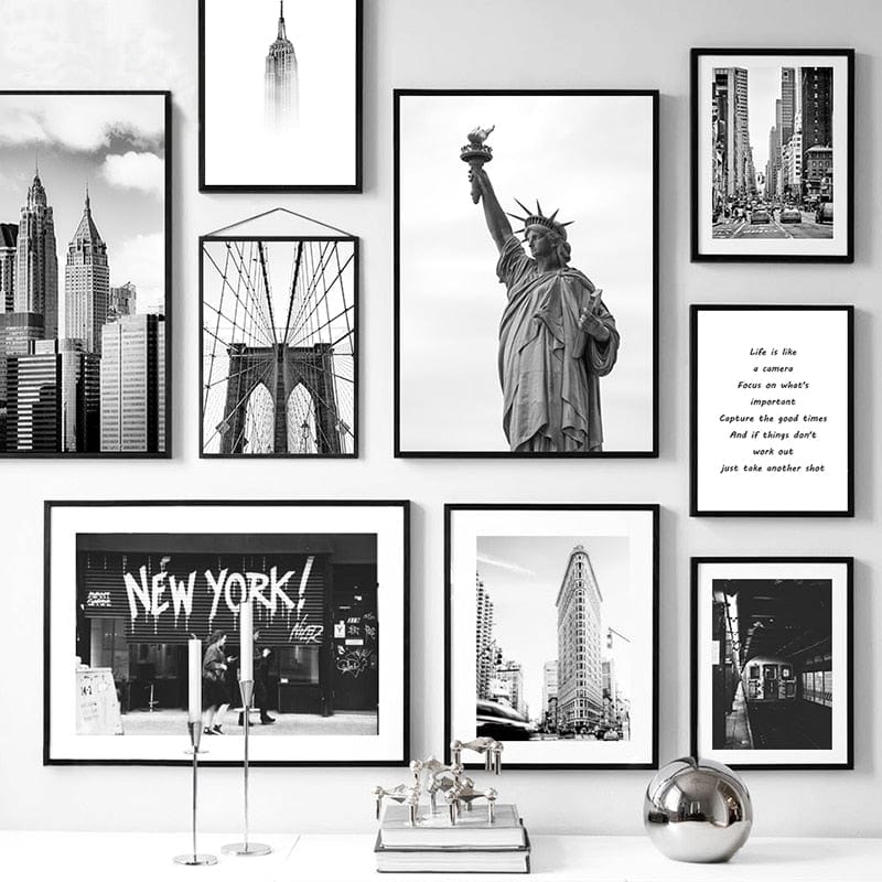 Cadre New York Noir Et Blanc Canvanation