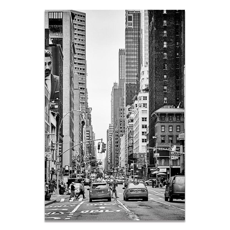 Canvanation 40x50cm / 07 Cadre New York Noir Et Blanc