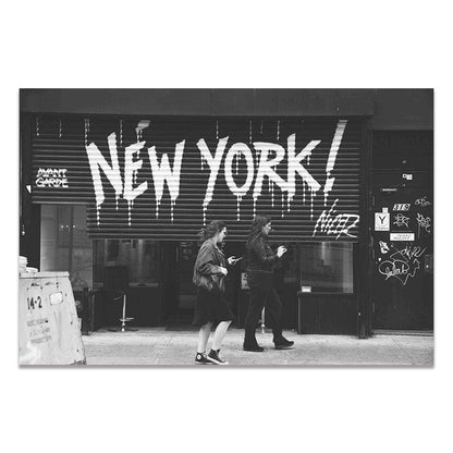 Cadre New York Noir Et Blanc Canvanation