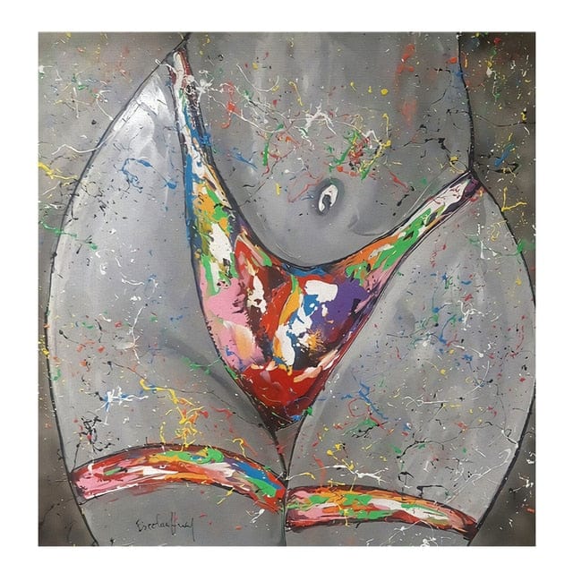 Canvanation 40x40cm Peinture Grosse Femme Adulte