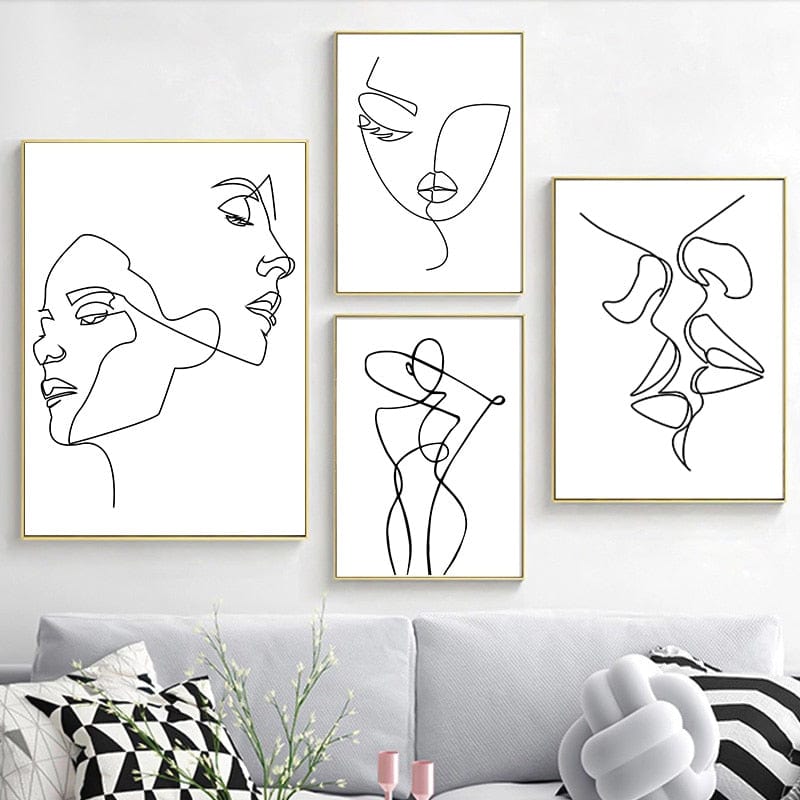 Tableau Minimaliste Femme