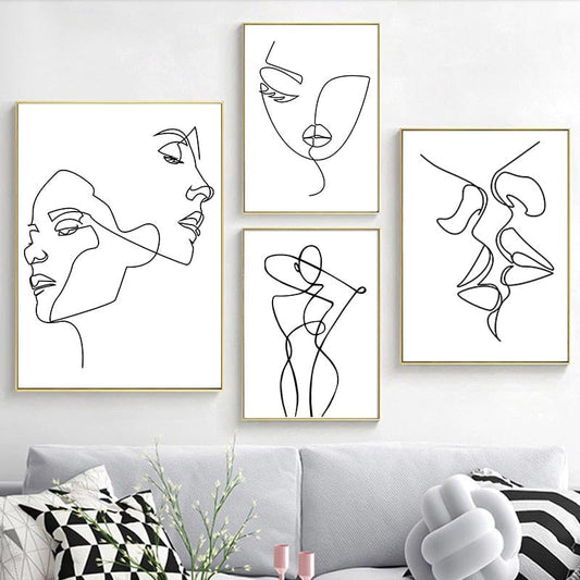 Tableau Minimaliste Femme