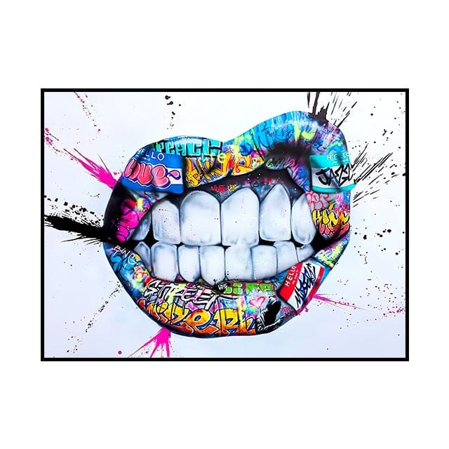 Canvanation 50X70cm Poster Street Art Graffiti Kiss