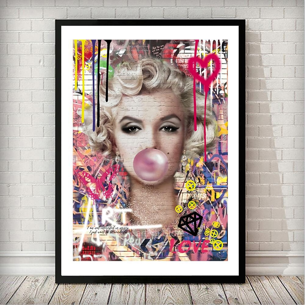 Canvanation Affiche Visage Pop Art Femme