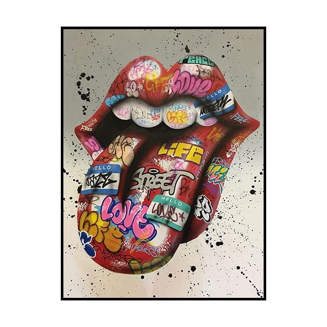 Canvanation 50X70cm Poster Street Art Langue