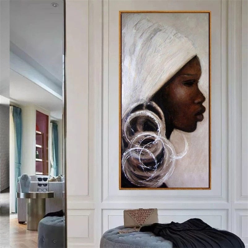 Peinture Africaine Visage Canvanation