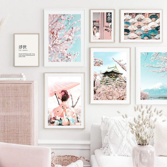 Canvanation Peinture Cerisier En Fleur