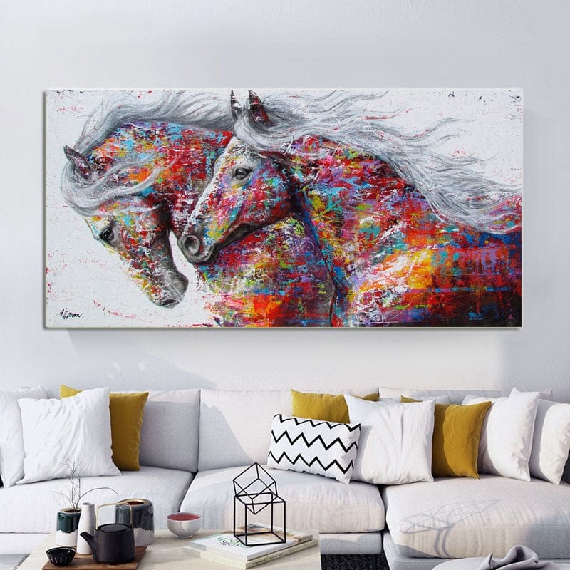 Peinture Chevaux Au Galop Canvanation