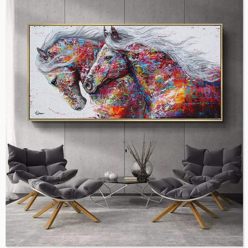 Peinture Chevaux Au Galop Canvanation