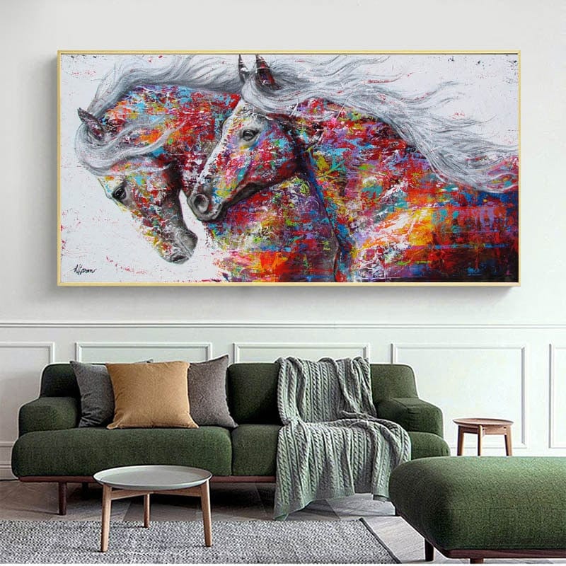 Peinture Chevaux Au Galop Canvanation