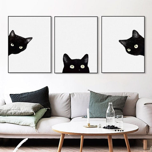 Peinture De Chats Rigolos Canvanation