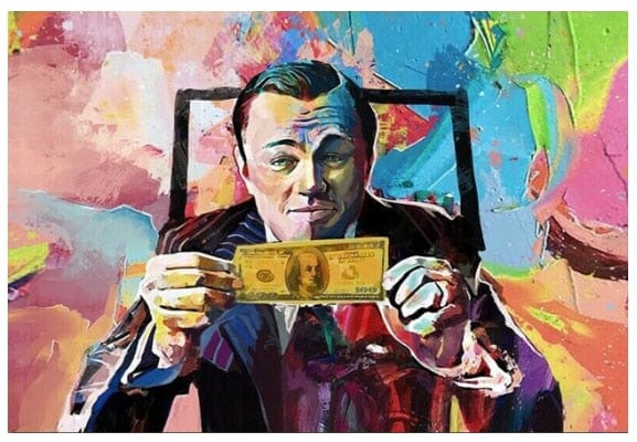 Peinture Le Loup De Wall Street Canvanation