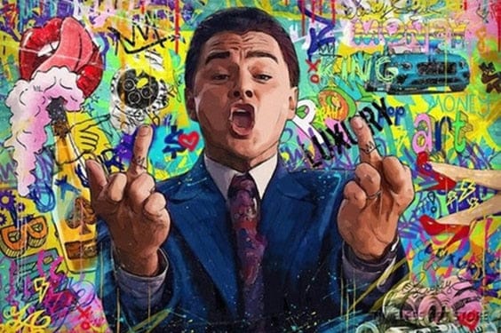 Peinture Le Loup De Wall Street Canvanation