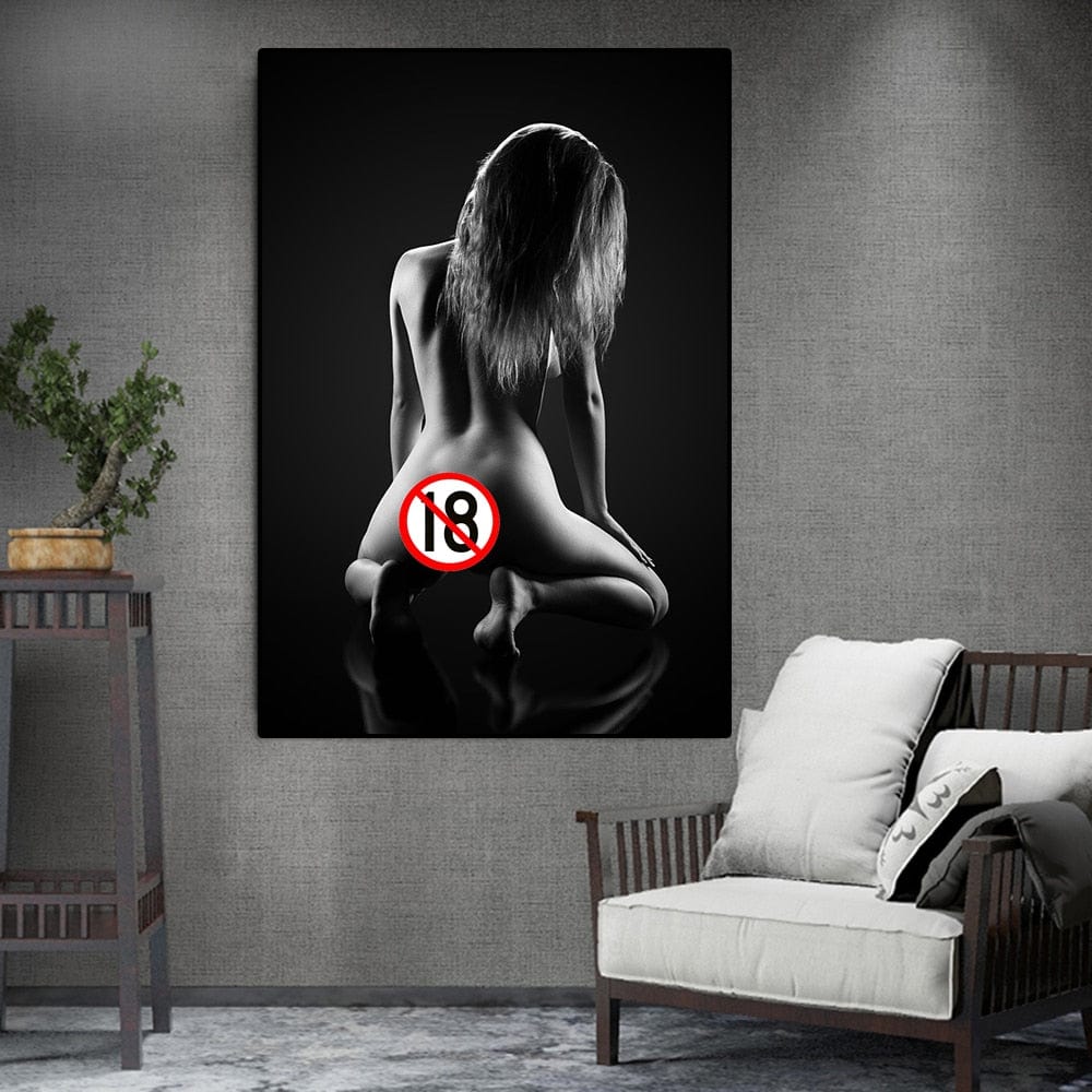 Canvanation Affiche Femme Art Nue Adulte