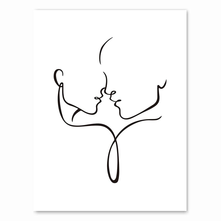 Canvanation A4 21x30cm / 9032-16 Affiche Minimaliste Femme