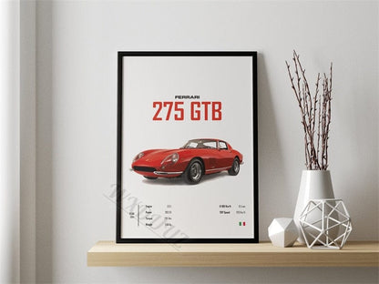 Affiche Voiture  Ferrari 275 GTB Canvanation