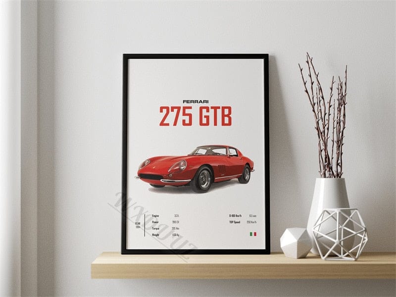 Canvanation 40x60cm Affiche Voiture  Ferrari 275 GTB